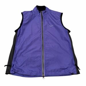 Vintage 90’s Nike Windbreaker Vest Women’s XL Purple Athletic Sporty Activewear